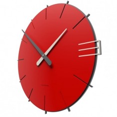 Designové hodiny 10-019 CalleaDesign Mike 42cm (více barevných verzí) Barva světle červená - 64
