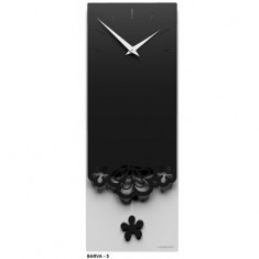Designové hodiny 56-11-1 CalleaDesign Merletto Pendulum 59cm (více barevných verzí) Barva černá klasik - 5