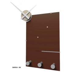 Designové hodiny 10-130 CalleaDesign Oscar 66cm (více barevných verzí) Barva čokoládová - 69