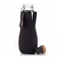 Skleněná filtrační láhev s binchotanem BLACK-BLUM Eau Good Glass, 600ml, černá