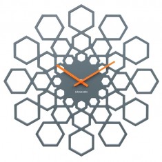 Designové nástěnné hodiny 5639GY Karlsson 48cm