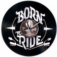 Designové nástěnné hodiny Discoclock 099 Born to ride 30cm