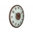 Designové nástěnné hodiny 3205br Nextime Frosted Wood 50cm