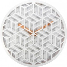 Designové nástěnné hodiny 3215wi Nextime Discrete 36cm