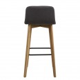Barová židle Areta (SET 2 ks), antracit, antracit / růžová