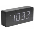 Designový LED budík - hodiny 5654BK Karlsson 21cm