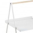 Odkládací stolek Lopes obdélník, 50 cm, bílá, bílá