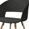 Jídelní židle Nadja (SET 2 ks), černá, černá