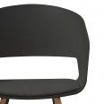 Jídelní židle Nadja (SET 2 ks), černá, černá