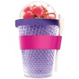 ASOBU multifunkční chladící svačinový kelímek CY2GO fialový 386ml