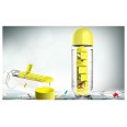 ASOBU multifunkční týdenní dávkovací láhev Pill Organizer žlutá 600ml