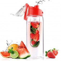 ASOBU designová fresh láhev s infuserem Flavour It červená 600ml