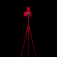 Camera with tripod