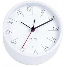 Designový budík 5648WH Karlsson 11cm