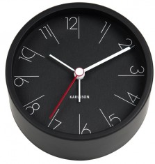 Designový budík 5648BK Karlsson 11cm