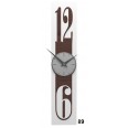 Designové hodiny 10-026 natur CalleaDesign Thin 58cm (více dekorů dýhy) Design tmavý dub - 83