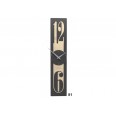 Designové hodiny 10-026 natur CalleaDesign Thin 58cm (více dekorů dýhy) Design tmavý dub - 83
