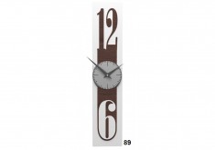 Designové hodiny 10-026 natur CalleaDesign Thin 58cm (více dekorů dýhy) Design wenge - 89