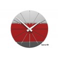 Designové hodiny 10-029 CalleaDesign Benja 35cm (více barevných verzí) Barva rubínová tmavě červená - 65