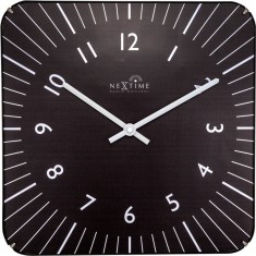 Designové nástěnné hodiny řízené signálem DCF 3240zw Nextime Alex 35cm