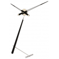 Designové stolní hodiny Nomon Puntero L Black 94cm