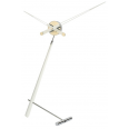 Designové stolní hodiny Nomon Puntero L White 94cm