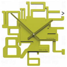 Designové hodiny 10-003 CalleaDesign 32cm (více barev) Barva zelené jablko - 76