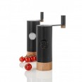 AdHoc Mlýnek na sůl nebo pepř CeraCutXL®, keramický strojek, dřevo/nerezová ocel - černý